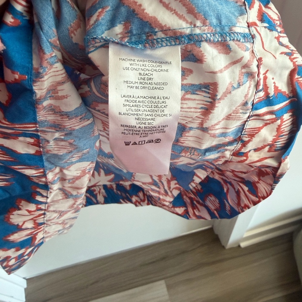 Maeve Blue Midi Dress with Pink Floral Print - Picture 11 of 12